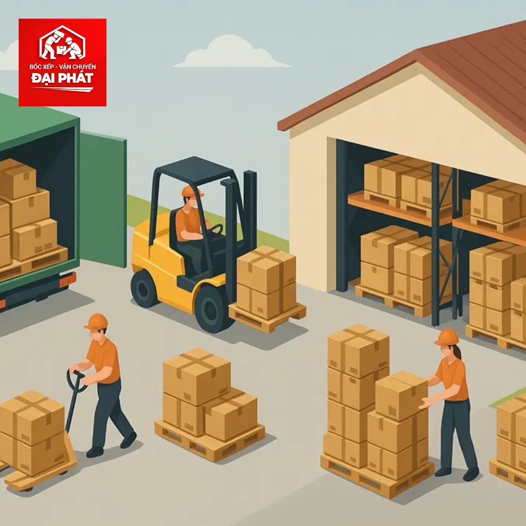 Dịch vụ bốc xếp trọn gói phường Hoàng Mai
