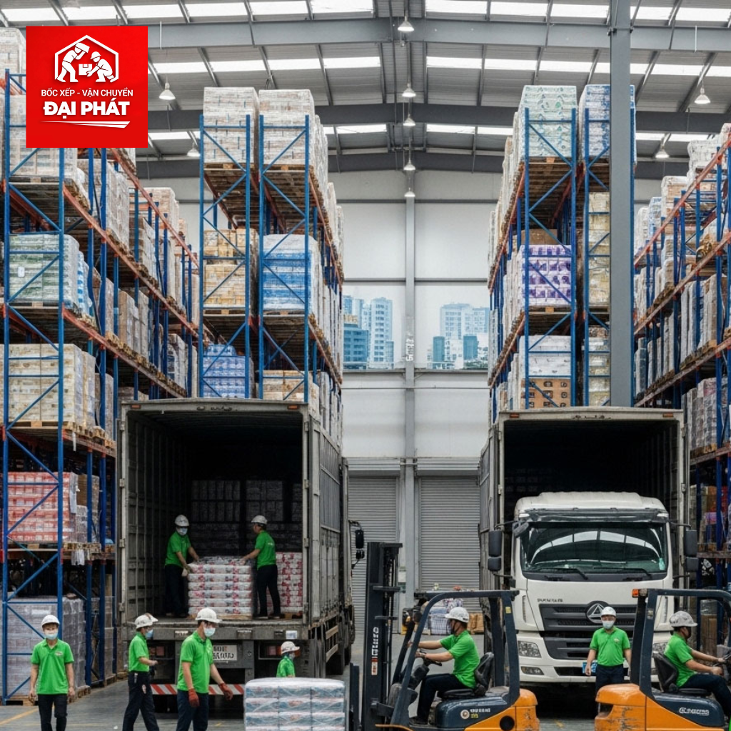 Dịch vụ bốc xếp trọn gói phường Ô Chợ Dừa